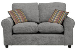 HOME Taylor Regular Fabric Sofa - Charcoal